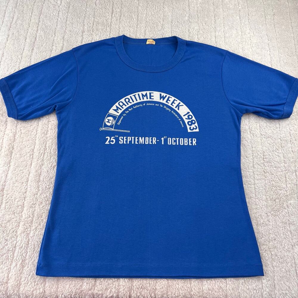 Crimson Dawn Vintage Maritime Week 1983 Jamaica Blue Women's size Medium